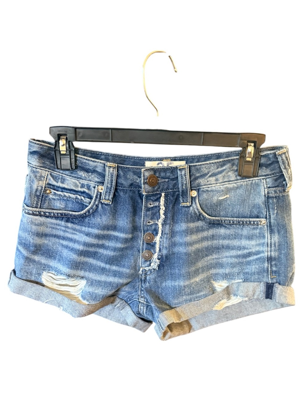 We The Free Distressed Light Blue Denim Jean Shorts